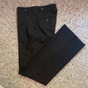 H&M, Brown pin strip trouser. US Womens size 8